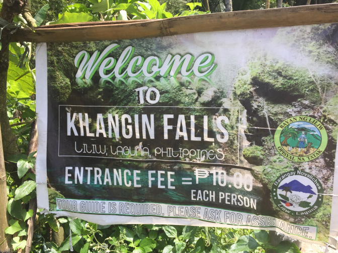  Kilangin falls signage