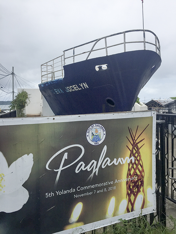 Ship in Tacloban